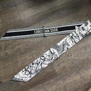 Christian Dior Silk Toile de Jouy Bandeau